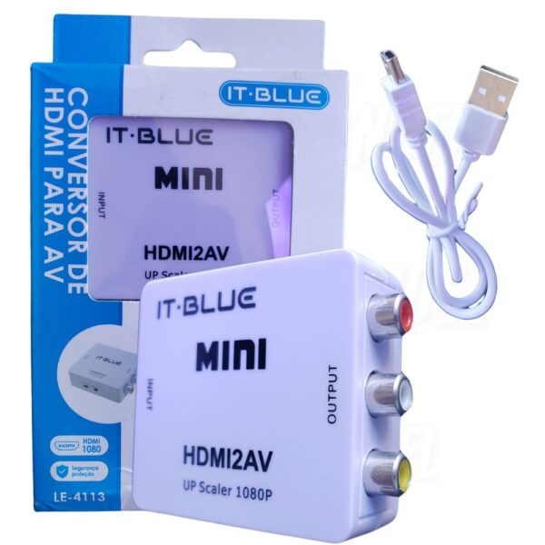 Adaptador Convesor Entra Hdmi Sai Av Le-4113