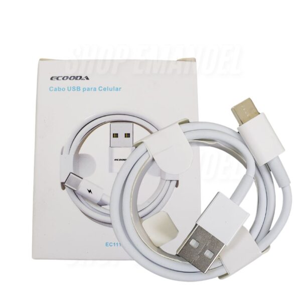 Cabo de dados USB TYPE C - 3.4A - 1mt- EC11164-C