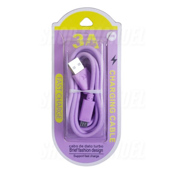 Cabo Micro USB V8 Turbo 25W fast Charge 1 Metro - Imagem 5
