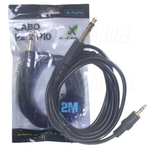 Cabo de audio P2 Para P10 Estéreo 2 Metros X-cell XC-P2xP10