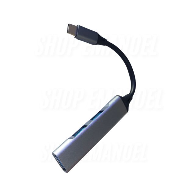 Hub Filtro USB - 3 USB - Entrada TYPE C - 3,5cm - CBO-30003 - Imagem 2