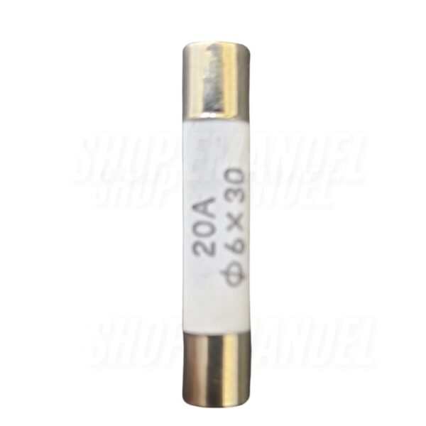 Fusivel Para Microondas Cerâmico 20A 6x30MM - Imagem 2