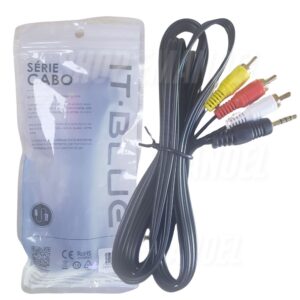 Cabo audio e video 2mt P3 x 3 RCA Macho LE-1001