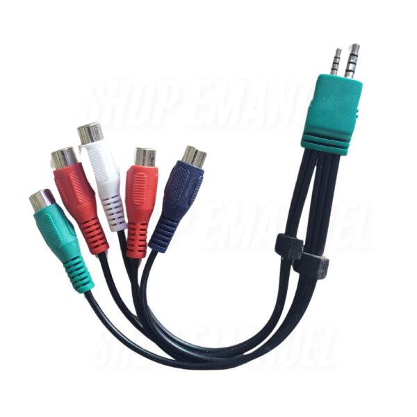 Cabo Adaptador Audio e Video Componente TV 25 CM Samsung - Imagem 2