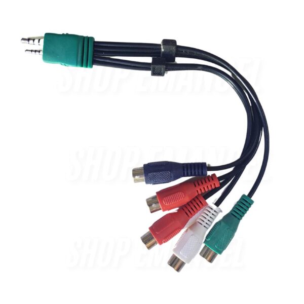 Cabo Adaptador Audio e Video Componente TV 25 CM Samsung - Imagem 3