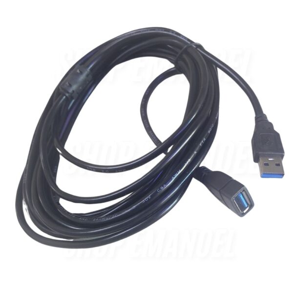Cabo Extensor USB Macho USB Fêmea 5 Metros X-cell - Imagem 3