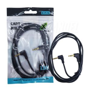 Cabo de Audio P2 x P2 90º 1,5 Metros X-Cell XC-P2-9A