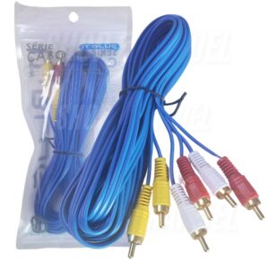Cabo RCA x 3 RCA Audio e Video 3 MT LE-1013T