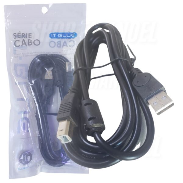 Cabo de conexao usb Para Impressoras com filtro 1.8 Metros Le-902