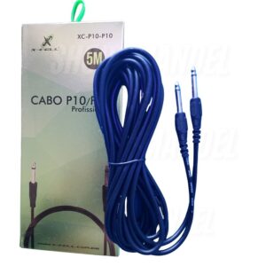 Cabo Para Guitarra Violao P10 x P10 Mono 5mt  XC-P10-P10