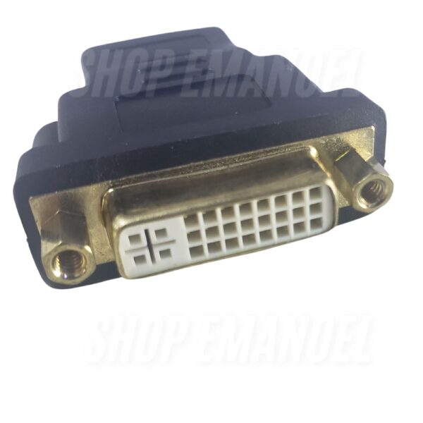Adaptador Dvi Femea (24+1) Para Hdmi Macho Le-5511 - Imagem 3