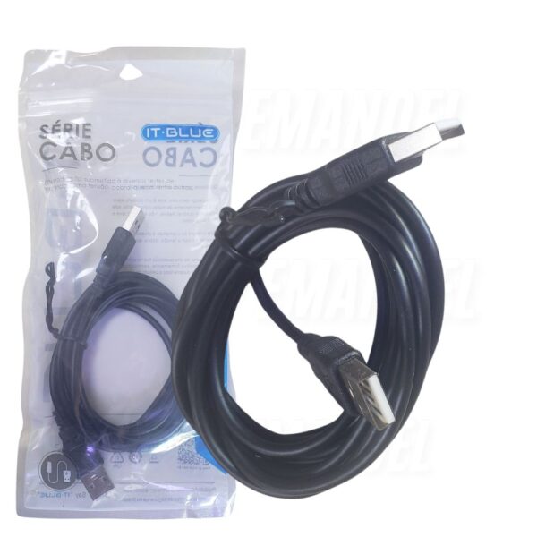 Cabo USB Macho para USB Macho 2 Metros LE-878