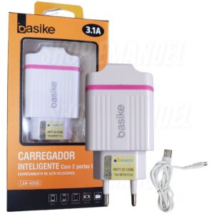 Carregador USB - V8 3.1A 2 Entradas - CAR-9006