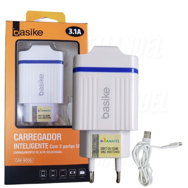 Carregador USB - V8 3.1A 2 Entradas - CAR-9006 - Imagem 2