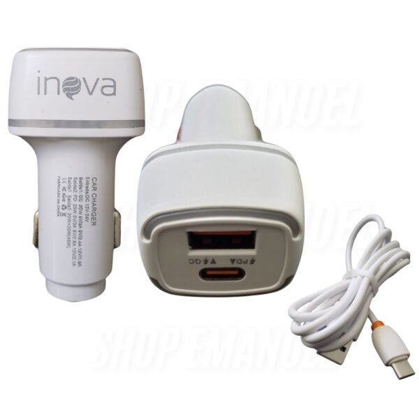 Carregador Usb TYPE C Veicular Turbo 45W - CAR-3202C - Imagem 2