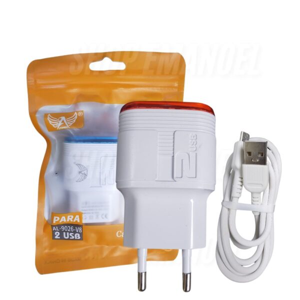 Carregador USB  V8 5.1A  Altomex AL-9026-V8 - Imagem 2