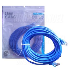 Cabo De Rede10 Metros Internet Rj45 Azul Le-304