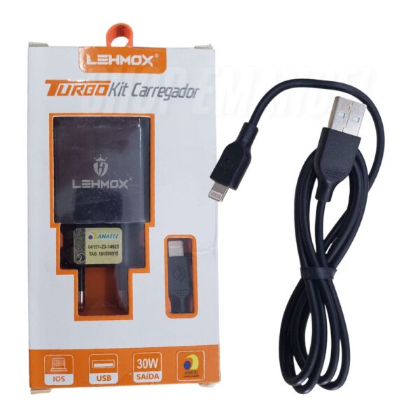 Carregador Celular Com Cabo Lightning LE-1-3 - Imagem 2