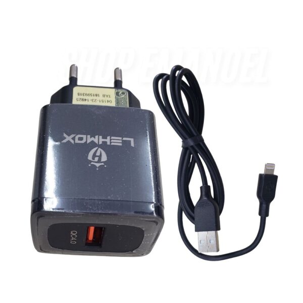 Carregador Celular Com Cabo Lightning LE-1-3 - Imagem 3
